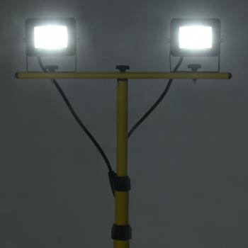 LED-Fluter mit Stativ 2x10 W Kaltweiß