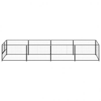 Hundezwinger Schwarz 4 m² Stahl