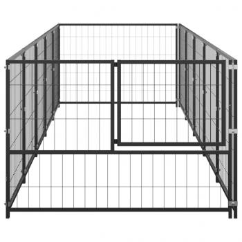 Hundezwinger Schwarz 5 m² Stahl