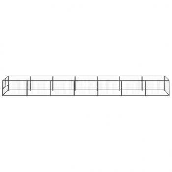 Hundezwinger Schwarz 7 m² Stahl
