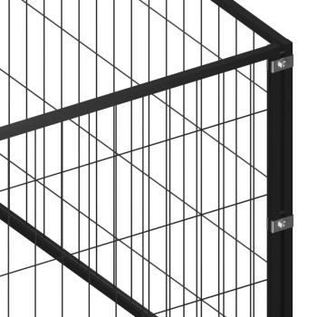 Hundezwinger Schwarz 7 m² Stahl