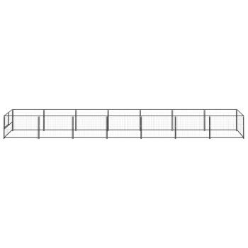 Hundezwinger Schwarz 7 m² Stahl