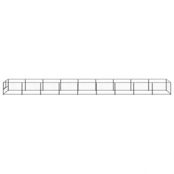 Hundezwinger Schwarz 9 m² Stahl