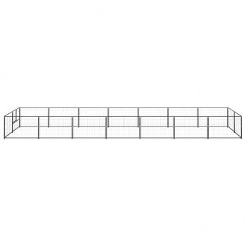 Hundezwinger Schwarz 14 m² Stahl