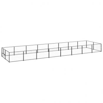 ARDEBO.de - Hundezwinger Schwarz 16 m² Stahl