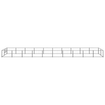 Hundezwinger Schwarz 20 m² Stahl