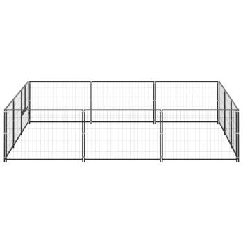 Hundezwinger Schwarz 9 m² Stahl