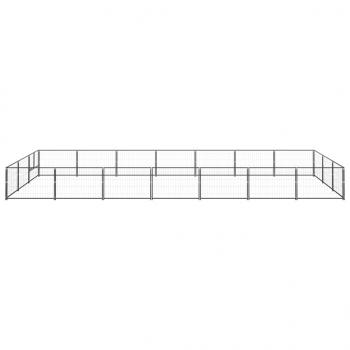 Hundezwinger Schwarz 21 m² Stahl
