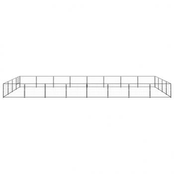 Hundezwinger Schwarz 32 m² Stahl