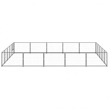 Hundezwinger Schwarz 25 m² Stahl