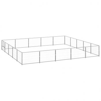 ARDEBO.de - Hundezwinger Silbern 25 m² Stahl