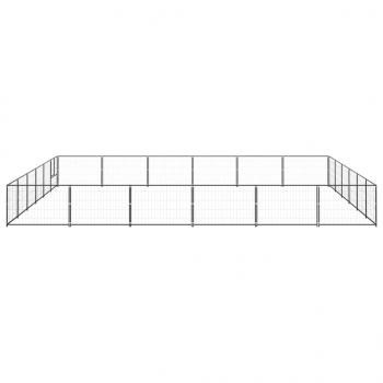 Hundezwinger Schwarz 36 m² Stahl