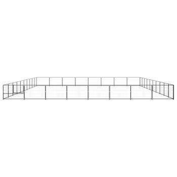 Hundezwinger Schwarz 80 m² Stahl