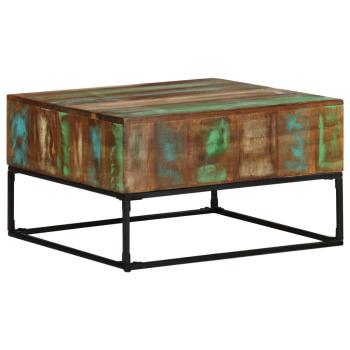 ARDEBO.de - Couchtisch 68x68x41 cm Massives Altholz