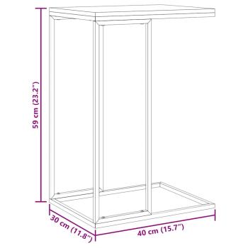 Beistelltisch Schwarz 40x30x59 cm Holzwerkstoff
