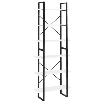 ARDEBO.de - Hochschrank Weiß 80x30x210 cm Holzwerkstoff