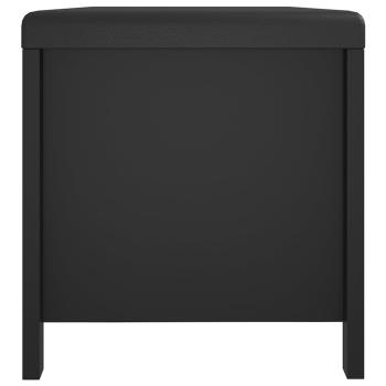 ARDEBO.de - Sitzbank mit Stauraum Kissen Schwarz 105x40x45cm Holzwerkstoff