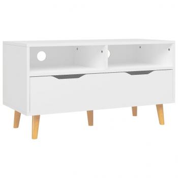 ARDEBO.de - TV-Schrank Weiß 90x40x48,5 cm Holzwerkstoff
