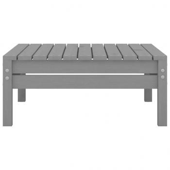 3-tlg. Garten-Lounge-Set Massivholz Kiefer Grau 