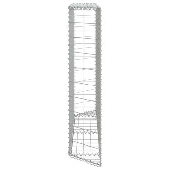  Gabionen-Hochbeet Trapezform Verzinkter Stahl 150x20x100 cm