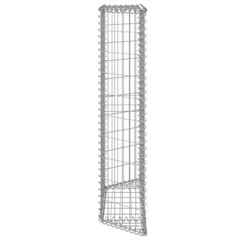  Gabionen-Hochbeet Trapezform Verzinkter Stahl 100x20x100 cm