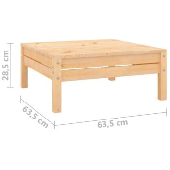 4-tlg. Garten-Lounge-Set Massivholz Kiefer 