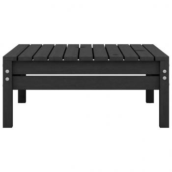 8-tlg. Garten-Lounge-Set Schwarz Massivholz Kiefer