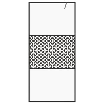 Duschwand für Begehbare Dusche mit Klarem ESG Glas 80x195 cm