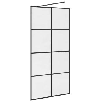 Duschwand für Begehbare Dusche mit Klarem ESG Glas 100x195 cm