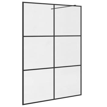 Duschwand für Begehbare Dusche mit Klarem ESG-Glas 140x195 cm