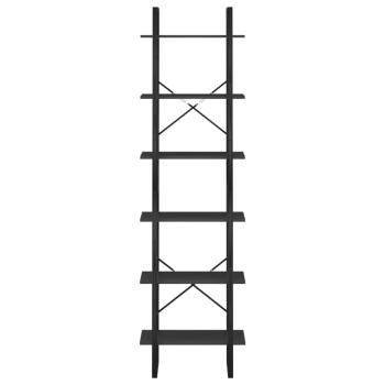 Lagerregal Schwarz 60x30x210 cm Holzwerkstoff