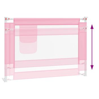 Kleinkind-Bettschutzgitter Rosa 90x25 cm Stoff