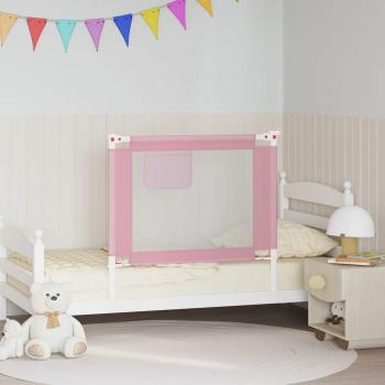 Kleinkind-Bettschutzgitter Rosa 90x25 cm Stoff