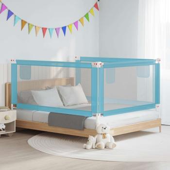 Kleinkind-Bettschutzgitter Blau 180x25 cm Stoff