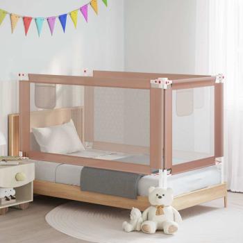Kleinkind-Bettschutzgitter Taupe 160x25 cm Stoff