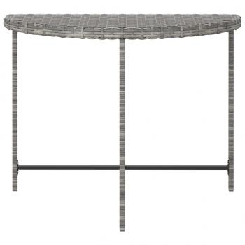 Gartentisch Grau 100x50x75 cm Poly Rattan