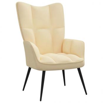 ARDEBO.de - Relaxsessel Cremeweiß Samt