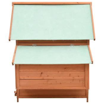 Hühnerstall 152x96x110 cm Massivholz Tanne