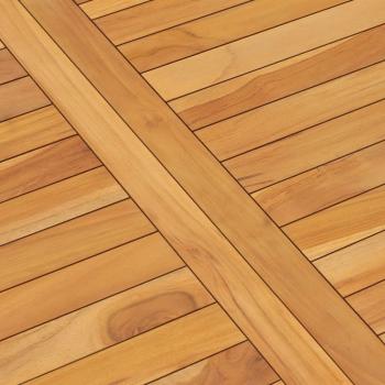 Garden Esstisch 120x70x77 cm Massiv Teakholz