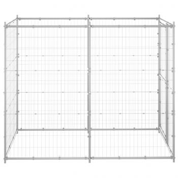 Outdoor-Hundezwinger Verzinkter Stahl 110x220x180 cm
