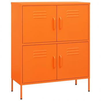 Lagerschrank Orange 80x35x101,5 cm Stahl    