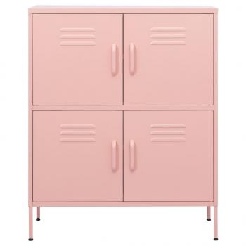Lagerschrank Rosa 80x35x101,5 cm Stahl    