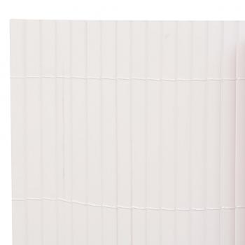 Gartenzaun Doppelseitig 110x400 cm Weiß