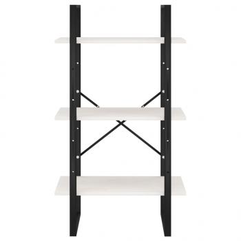 Standregal Weiß 60x30x105 cm Massivholz Kiefer