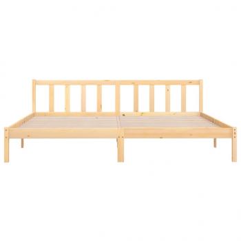 Massivholzbett Kiefernholz 200x200 cm