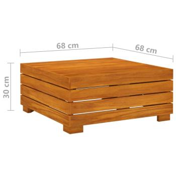 ARDEBO.de - Gartentisch und Hocker mit Kissen Massivholz Akazie