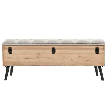 Sitzbank mit Stauraum 110 cm Massivholz Tanne