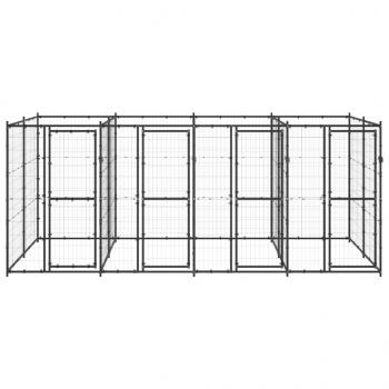 Outdoor-Hundezwinger Stahl 9,68 m²
