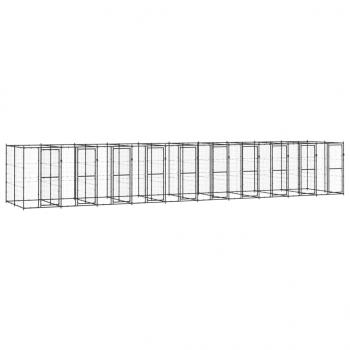 ARDEBO.de - Outdoor-Hundezwinger Stahl 24,2 m²