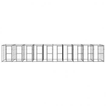 Outdoor-Hundezwinger Stahl 24,2 m²